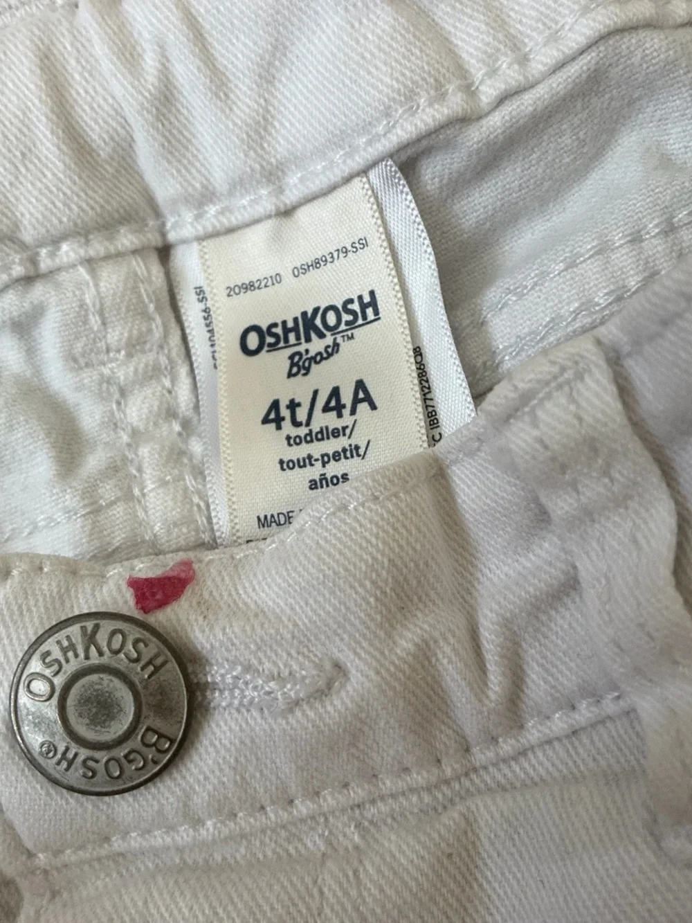OshKosh B'gosh White & Light Blue Girls' Shorts Duo